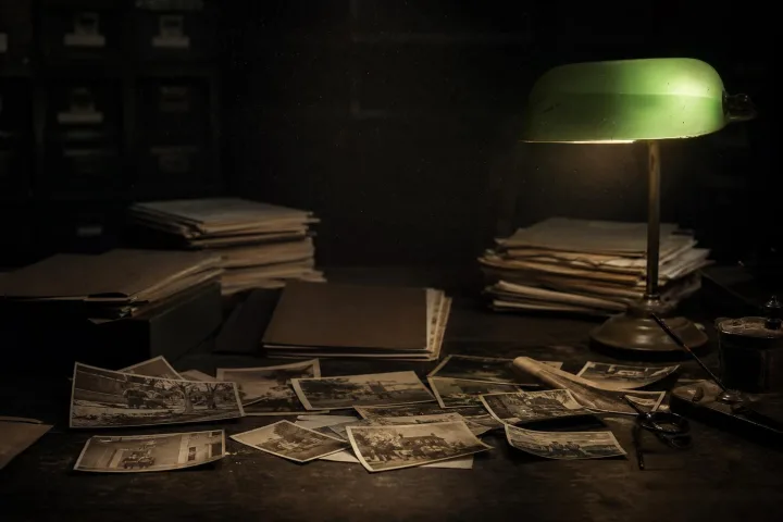 Archivio storico con fotografie e fascicoli sul regicidio di Monza