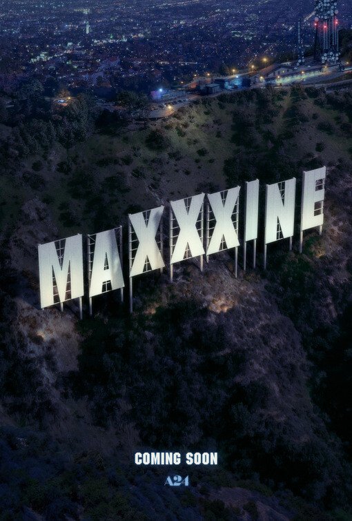 Locandina ufficiale di MaXXXine del 2024
