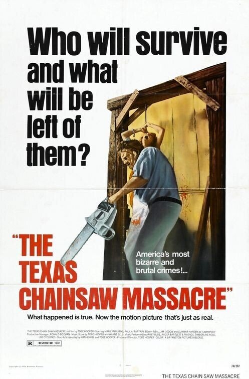 Locandina ufficiale di The Texas Chain Saw Massacre 1974