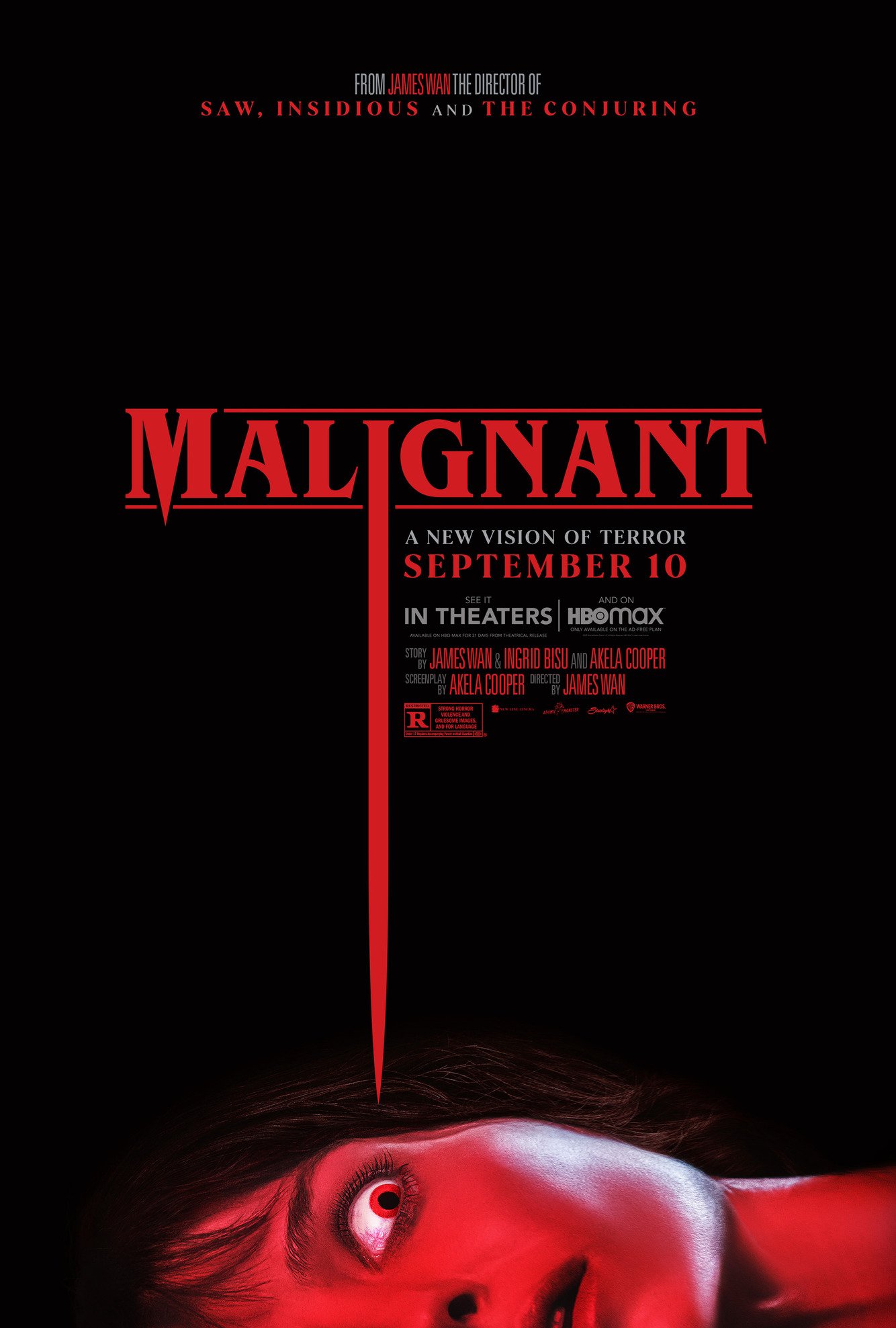 Locandina ufficiale verticale di Malignant